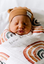 Load image into Gallery viewer, Rainbow Baby Personalized Organic Swaddle
