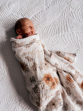 Load image into Gallery viewer, ‘Evelyn’ Organic Personalized Swaddle
